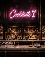 Cocktails · LED Neon — Pink