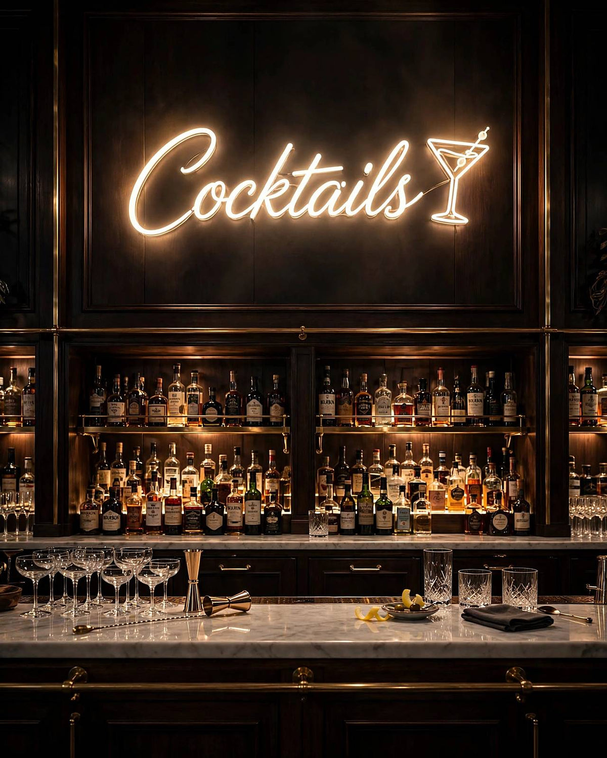 Cocktails · LED Neon — Warmweiß