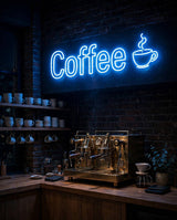 Coffee · LED Neon — Blau