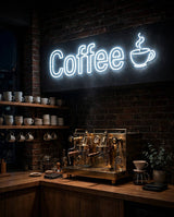 Coffee · LED Neon — Weiß