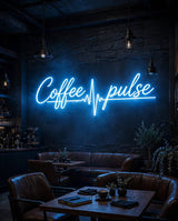 Coffee pulse · LED Neon — Blau