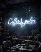 Coffee pulse · LED Neon — Weiß