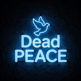 Dead PEACE · LED Neon — Blau