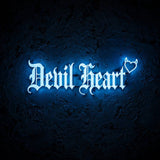 Devil Heart · LED Neon — Blau