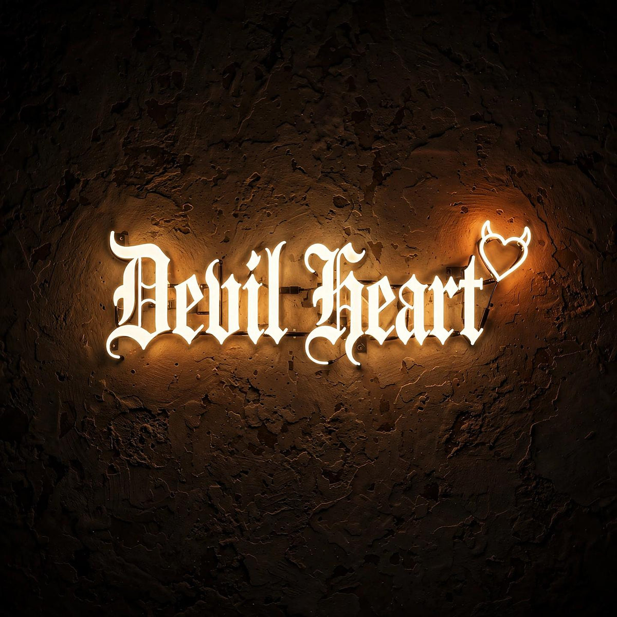 Devil Heart · LED Neon — Warmweiß