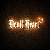 Devil Heart · LED Neon — Warmweiß