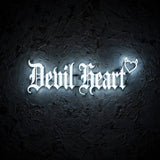 Devil Heart · LED Neon — Weiß
