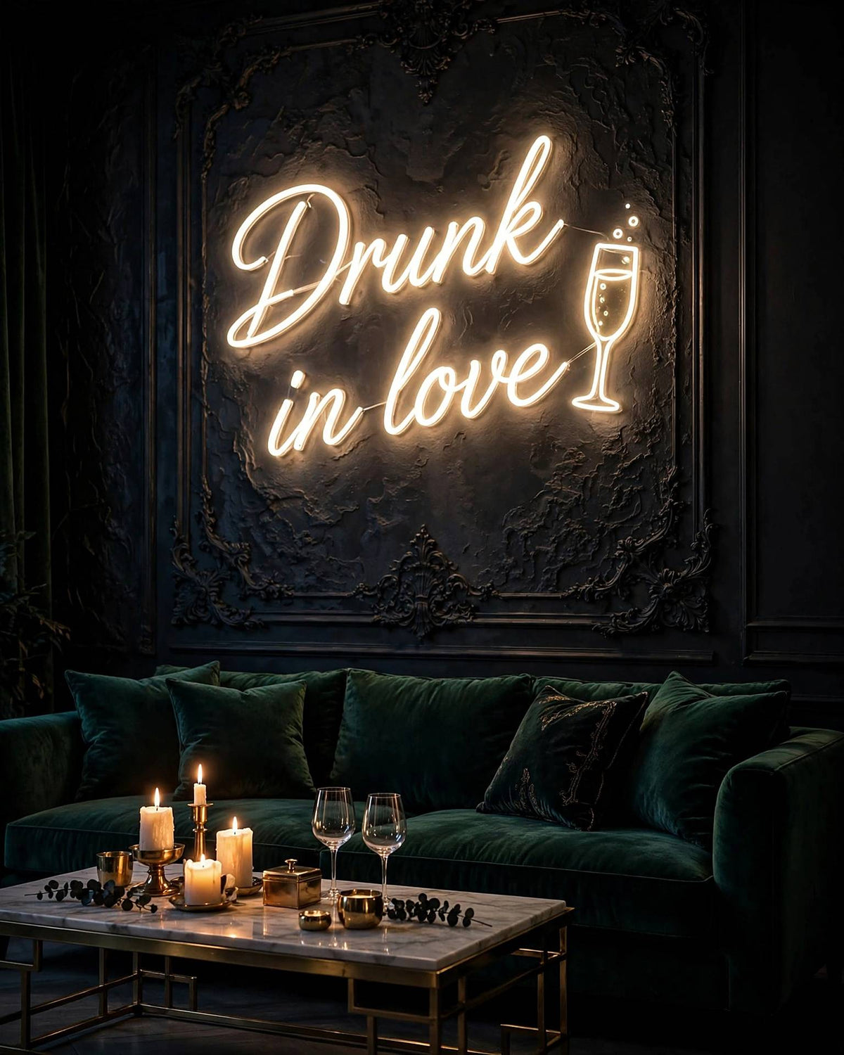 Drunk in love · LED Neon — Warmweiß