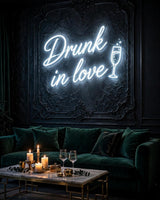Drunk in love · LED Neon — Weiß