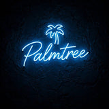 Palmtree · LED Neon — Blau