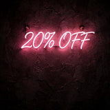 20% OFF · LED Neon — Pink