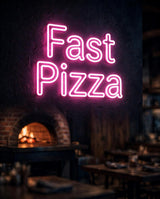 Fast Pizza · LED Neon — Pink