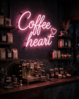 Coffee heart · LED Neon — Pink