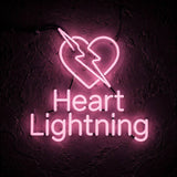 Heart Lightning · LED Neon — Pink