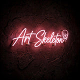 Art Skeleton · LED Neon — Pink