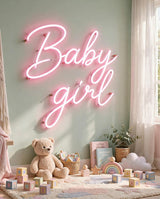 Baby girl · LED Neon — Pink