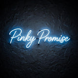 Pinky Promise · LED Neon — Blau