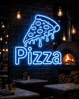 Pizza · LED Neon — Blau