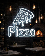 Pizza · LED Neon — Weiß
