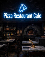 Pizza Restaurant Cafe · LED Neon — Blau