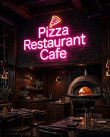 Pizza Restaurant Cafe · LED Neon — Pink