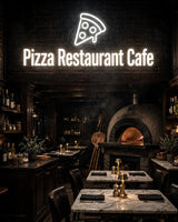 Pizza Restaurant Cafe · LED Neon — Weiß