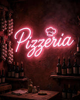 Pizzeria · LED Neon — Pink