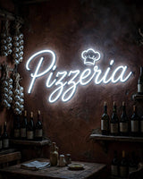 Pizzeria · LED Neon — Weiß