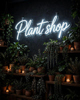 Plant shop · LED Neon — Weiß