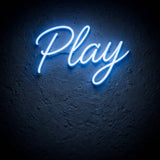 Play · LED Neon — Blau