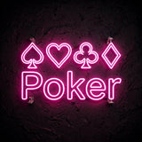 Poker · LED Neon — Pink