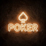 Poker · LED Neon — Warmweiß