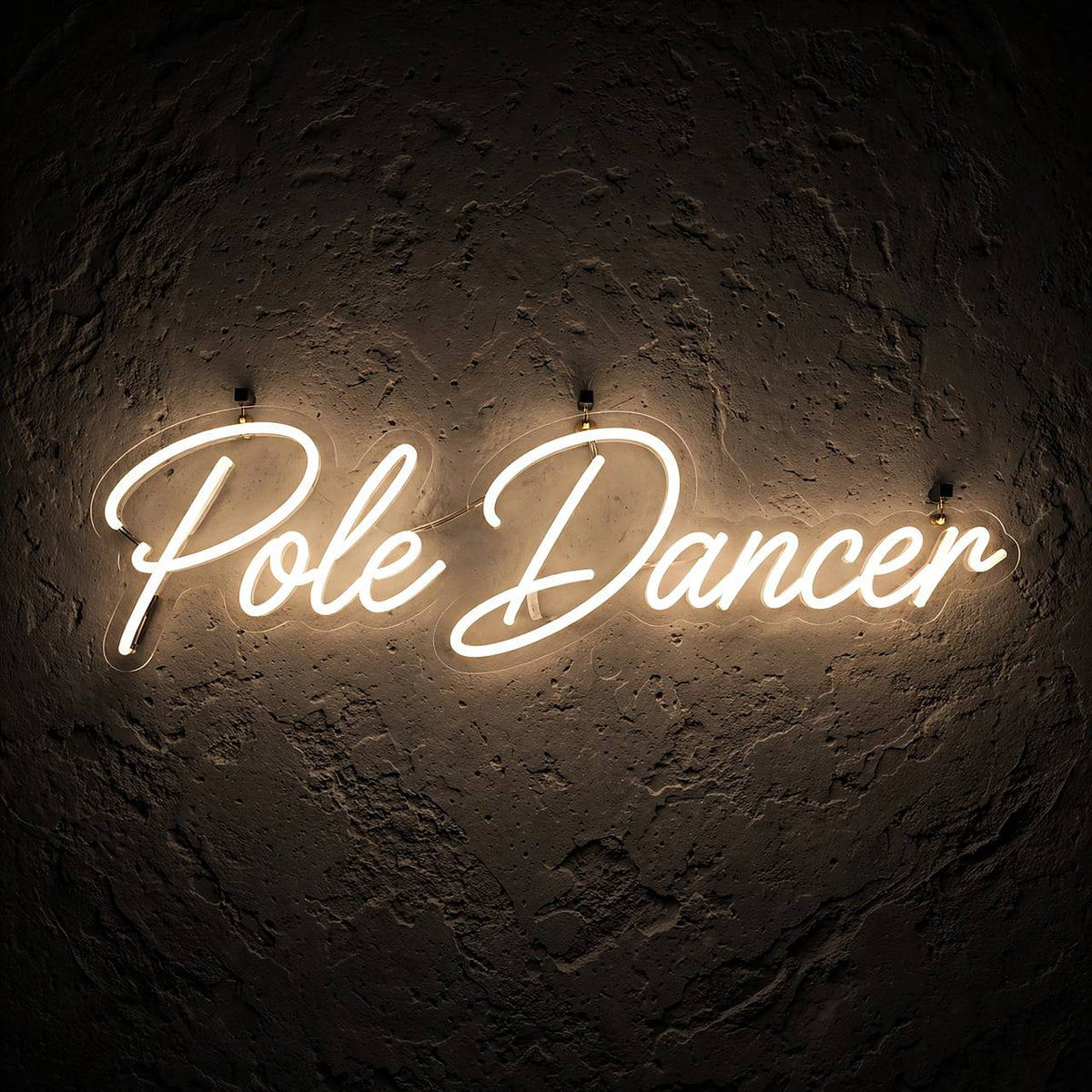 Pole Dancer · LED Neon — Warmweiß