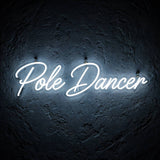 Pole Dancer · LED Neon — Weiß