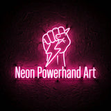 Neon Powerhand Art · LED Neon — Pink