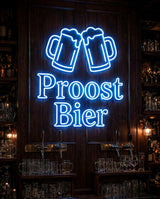Proost Bier · LED Neon — Blau