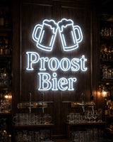 Proost Bier · LED Neon — Weiß