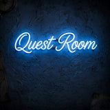 Quest Room · LED Neon — Blau