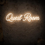 Quest Room · LED Neon — Warmweiß