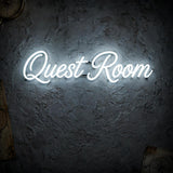 Quest Room · LED Neon — Weiß