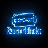 Razorblade · LED Neon — Blau