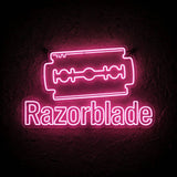 Razorblade · LED Neon — Pink