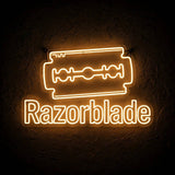 Razorblade · LED Neon — Warmweiß