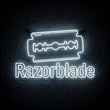 Razorblade · LED Neon — Weiß