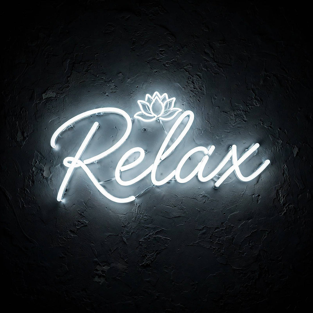 Relax · LED Neon — Weiß
