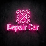 Repair Car · LED Neon — Pink