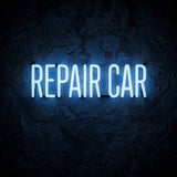Repair Car · LED Neon — Blau