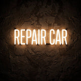 Repair Car · LED Neon — Warmweiß