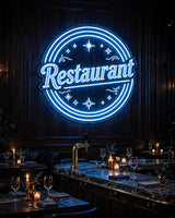 Restaurant · LED Neon — Blau