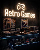 Retro Games · LED Neon — Warmweiß